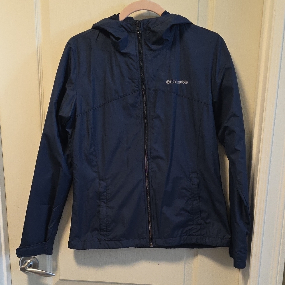 Columbia Navy Blue Hooded Jacket